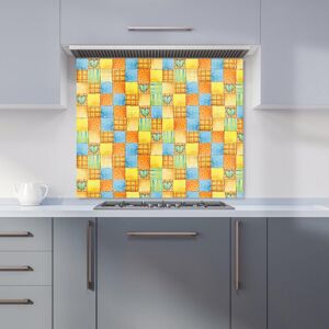 Warren Reed - Designer Baby Watercolour Blanket Pattern Kitchen Splashback in Yellow Size: 900mm x 750mm Yellow 900mm x 750mm Warren Reed - Designer Baby Watercolour Blanket Pattern Kitchen Splashback in Yellow Size: 900mm x 750mm Yellow 900mm x 750mm
