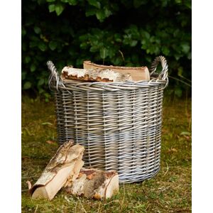 Dibor Traditional Large Round Lined Wicker Fireside Logs Storage Basket in Natural Natural Dibor Traditional Large Round Lined Wicker Fireside Logs Storage Basket in Natural Natural