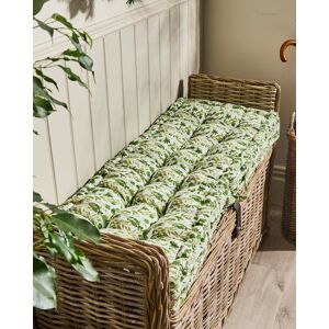 Dibor Vintage Green Leaf Print Cotton Indoor Hallway Furniture Bench Seat Pad Cushion L112cm x W44cm Size: Large Green Large Dibor Vintage Green Leaf Print Cotton Indoor Hallway Furniture Bench Seat Pad Cushion L112cm x W44cm Size: Large Green Large