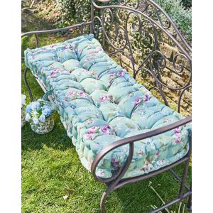 Dibor Vintage Green Floral Summer Outdoor Garden Bench Cushion L112cm x W44cm Size: Large Green Large Dibor Vintage Green Floral Summer Outdoor Garden Bench Cushion L112cm x W44cm Size: Large Green Large