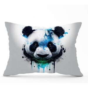 Warren Reed - Designer Panda Face Splashart Light Background Cushions in Blue Size: 33 cm x 48 cm Blue 33 cm x 48 cm Warren Reed - Designer Panda Face Splashart Light Background Cushions in Blue Size: 33 cm x 48 cm Blue 33 cm x 48 cm