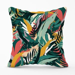Warren Reed - Designer Coloured Tropical Leaves Outdoor Cushion in Green Size: 60 cm x 60 cm Green 60 cm x 60 cm Warren Reed - Designer Coloured Tropical Leaves Outdoor Cushion in Green Size: 60 cm x 60 cm Green 60 cm x 60 cm