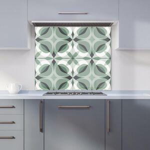 Warren Reed - Designer Geometric Green Grey Kitchen Splashback Size: 600mm x 650mm Green 600mm x 650mm Warren Reed - Designer Geometric Green Grey Kitchen Splashback Size: 600mm x 650mm Green 600mm x 650mm