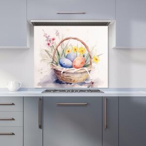 Warren Reed - Designer Watercolour Easter Basket Kitchen Splashback Size: 900mm x 750mm Multicolor 900mm x 750mm Warren Reed - Designer Watercolour Easter Basket Kitchen Splashback Size: 900mm x 750mm Multicolor 900mm x 750mm
