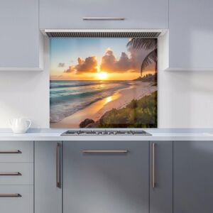 Warren Reed - Designer Sunrise On The Beach Kitchen Splashback Size: 900mm x 650mm Multicolor 900mm x 650mm Warren Reed - Designer Sunrise On The Beach Kitchen Splashback Size: 900mm x 650mm Multicolor 900mm x 650mm