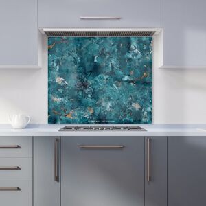 Warren Reed - Designer Polished Teal Quartz Effect Kitchen Splashback in Brown Size: 600mm x 650mm Brown 600mm x 650mm Warren Reed - Designer Polished Teal Quartz Effect Kitchen Splashback in Brown Size: 600mm x 650mm Brown 600mm x 650mm