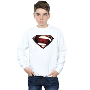 DC Comics Boy's Justice League Movie Superman Emblem Sweatshirt in White Size: 9 Years White 9 Years DC Comics Boy's Justice League Movie Superman Emblem Sweatshirt in White Size: 9 Years White 9 Years