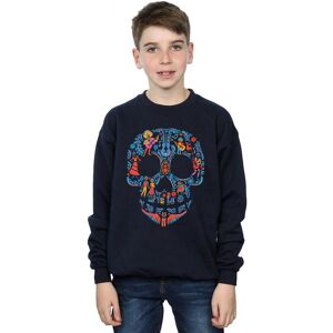 Disney Boy's Coco Skull Pattern Sweatshirt in Navy Size: 7-8 Years Navy 7-8 Years Disney Boy's Coco Skull Pattern Sweatshirt in Navy Size: 7-8 Years Navy 7-8 Years