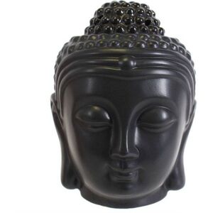 Something Different Buddha Head Oil Burner - Black - Oil Burner - Buddha Head Something Different Buddha Head Oil Burner - Black - Oil Burner - Buddha Head