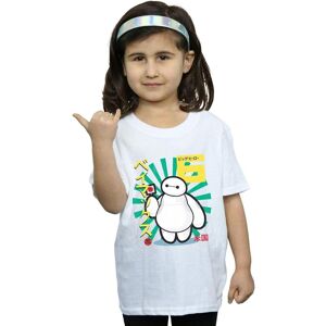 Disney Girl's Big Hero 6 Baymax Lollypop Cotton T-Shirt in White Size: 5-6 Years White 5-6 Years Disney Girl's Big Hero 6 Baymax Lollypop Cotton T-Shirt in White Size: 5-6 Years White 5-6 Years