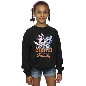 Disney Girl's Lilo & Stitch Ohana Angel Hug Sweatshirt in Black Size: 7-8 Years Black 7-8 Years Disney Girl's Lilo & Stitch Ohana Angel Hug Sweatshirt in Black Size: 7-8 Years Black 7-8 Years