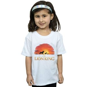 Disney Girl's The Lion King Movie Sunset Logo Cotton T-Shirt in White Size: 5-6 Years White 5-6 Years Disney Girl's The Lion King Movie Sunset Logo Cotton T-Shirt in White Size: 5-6 Years White 5-6 Years