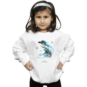 Disney Girl's Frozen 2 Elsa With Nokk The Water Spirit Sweatshirt in White Size: 7-8 Years White 7-8 Years Disney Girl's Frozen 2 Elsa With Nokk The Water Spirit Sweatshirt in White Size: 7-8 Years White 7-8 Years