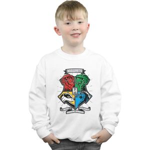 Harry Potter Boy's Hogwarts Toon Crest Sweatshirt in White Size: 7-8 Years White 7-8 Years Harry Potter Boy's Hogwarts Toon Crest Sweatshirt in White Size: 7-8 Years White 7-8 Years
