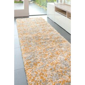 Kukoon Super Soft Mottled Tonal Ochre Yellow & Grey Shaggy Long Hallway Runner Rugs Size: 60 cm x 240 cm Yellow 60 cm x 240 cm Kukoon Super Soft Mottled Tonal Ochre Yellow & Grey Shaggy Long Hallway Runner Rugs Size: 60 cm x 240 cm Yellow 60 cm x 240 cm