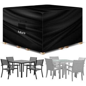 Futura 420D Square 250x250x90cm Waterproof Garden Furniture Cover, Outdoor Patio Weatherproof Rattan Sofa Shield in Black Size: 1 Pack Black 1 Pack Futura 420D Square 250x250x90cm Waterproof Garden Furniture Cover, Outdoor Patio Weatherproof Rattan Sofa Shield in Black Size: 1 Pack Black 1 Pack