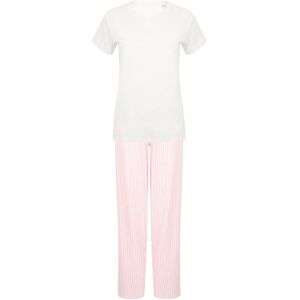 Towel City Women's Stripe Pyjama Set in White Size: 3XL White 3XL Towel City Women's Stripe Pyjama Set in White Size: 3XL White 3XL