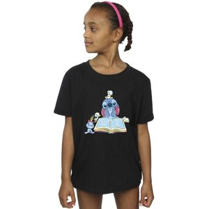 Disney Girl's Lilo & Stitch Reading A Book Cotton T-Shirt in Black Size: 5-6 Years Black 5-6 Years Disney Girl's Lilo & Stitch Reading A Book Cotton T-Shirt in Black Size: 5-6 Years Black 5-6 Years
