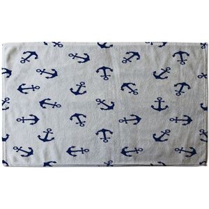 Benjamin Tate Design Navy Anchors On White Stylish KitchenTowel White Benjamin Tate Design Navy Anchors On White Stylish KitchenTowel White