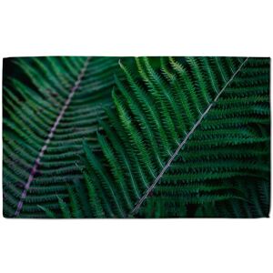 Benjamin Tate Design green leaves, abstract flora texture Designer Bath Towel in White White Benjamin Tate Design green leaves, abstract flora texture Designer Bath Towel in White White