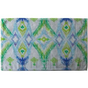 Benjamin Tate Design Ethnic Style Modern Scarf Soft Bath Towel in White White Benjamin Tate Design Ethnic Style Modern Scarf Soft Bath Towel in White White