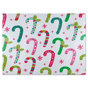 Benjamin Tate Design Candy Pattern Dining Glass Chopping Board in Natural Natural Benjamin Tate Design Candy Pattern Dining Glass Chopping Board in Natural Natural