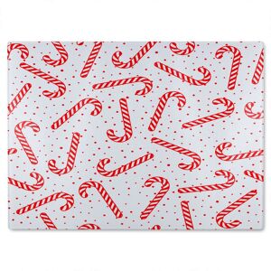 Benjamin Tate Design Canes Pattern Dining Glass Chopping Board in Natural Natural Benjamin Tate Design Canes Pattern Dining Glass Chopping Board in Natural Natural