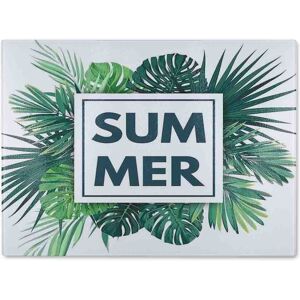 Benjamin Tate Design Botanical Summer Glass Chopping Board in Natural Natural Benjamin Tate Design Botanical Summer Glass Chopping Board in Natural Natural