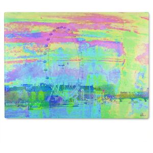 Benjamin Tate Design Fuzzy London Glass Chopping Board in Natural Natural Benjamin Tate Design Fuzzy London Glass Chopping Board in Natural Natural