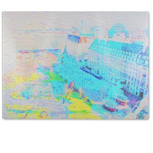 Benjamin Tate Design London Eye Park Glass Chopping Board in Natural Natural Benjamin Tate Design London Eye Park Glass Chopping Board in Natural Natural