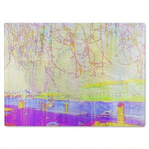 Benjamin Tate Design London Eye Tree Drops Glass Chopping Board in Natural Natural Benjamin Tate Design London Eye Tree Drops Glass Chopping Board in Natural Natural