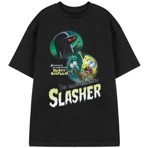 SpongeBob SquarePants Short Sleeved T-Shirt (Adult Black) in Black Size: Large Black L SpongeBob SquarePants Short Sleeved T-Shirt (Adult Black) in Black Size: Large Black L