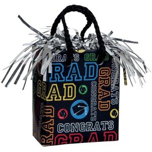 Unique Party Gift Bag Graduation Balloon Weight Centrepiece in Silver Silver Unique Party Gift Bag Graduation Balloon Weight Centrepiece in Silver Silver