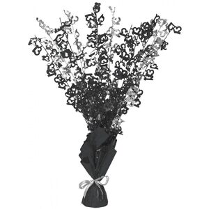 Unique Party Glitz 13th Birthday Balloon Weight Centrepiece in Black Black Unique Party Glitz 13th Birthday Balloon Weight Centrepiece in Black Black