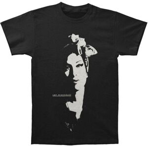 Amy Winehouse Men's Scarf Portrait Cotton T-Shirt in Black Size: Large Black L Amy Winehouse Men's Scarf Portrait Cotton T-Shirt in Black Size: Large Black L