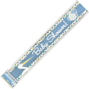 Unique Party Foil Shower Banner in Baby Blue Baby Blue Unique Party Foil Shower Banner in Baby Blue Baby Blue