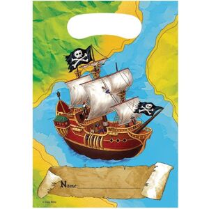 Creative Converting Buried Treasure Pirate Party Bags (Pack Of 8) Multicolor Creative Converting Buried Treasure Pirate Party Bags (Pack Of 8) Multicolor