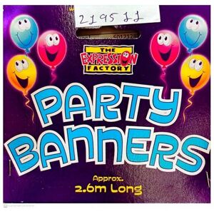Expression Factory Great Party 1st Birthday Banner Multicolor Expression Factory Great Party 1st Birthday Banner Multicolor