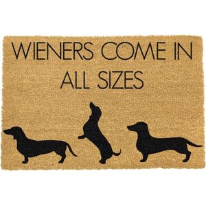 Artsy Mats Weiners Come In All Sizes Doormat in Black Size: 40 cm x 60 cm Black 40 cm x 60 cm Artsy Mats Weiners Come In All Sizes Doormat in Black Size: 40 cm x 60 cm Black 40 cm x 60 cm