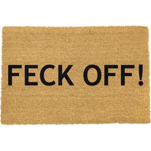 Artsy Mats Feck Off-Doormat - Regular 60x40cm in Black Size: 40 cm x 60 cm Black 40 cm x 60 cm Artsy Mats Feck Off-Doormat - Regular 60x40cm in Black Size: 40 cm x 60 cm Black 40 cm x 60 cm