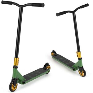 Costway Kids Stunt Scooter Pro Trick Scooter w/2 PU Wheels 10 Years & Up in Green Green Costway Kids Stunt Scooter Pro Trick Scooter w/2 PU Wheels 10 Years & Up in Green Green