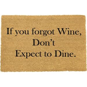 Artsy Mats If You Forgot Wine Don't Expect To Dine Doormat in Black Size: 40 cm x 60 cm Black 40 cm x 60 cm Artsy Mats If You Forgot Wine Don't Expect To Dine Doormat in Black Size: 40 cm x 60 cm Black 40 cm x 60 cm