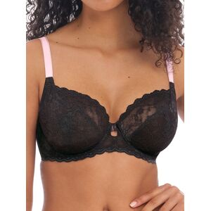 Freya Women's Offbeat Plunge Bra in Black Size: 28FF Black 28FF Freya Women's Offbeat Plunge Bra in Black Size: 28FF Black 28FF