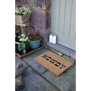 Artsy Mats Humorous Cowboy Howdy Text Doormat in Black Size: 40 cm x 60 cm Black 40 cm x 60 cm Artsy Mats Humorous Cowboy Howdy Text Doormat in Black Size: 40 cm x 60 cm Black 40 cm x 60 cm