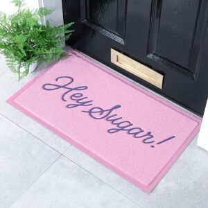 Artsy Mats Hey Sugar Indoor & Outdoor Doormat - 70x40cm in Pink Size: 40 cm x 70 cm Pink 40 cm x 70 cm Artsy Mats Hey Sugar Indoor & Outdoor Doormat - 70x40cm in Pink Size: 40 cm x 70 cm Pink 40 cm x 70 cm