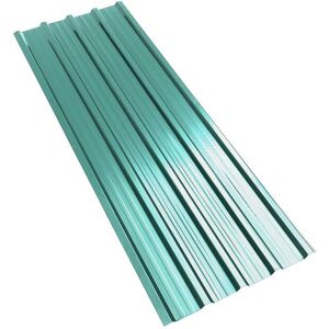 The hot sale Heavy-Duty Steel Corrugated Panels Set of 6 Durable Roofing & Wall Sheets for Sheds, Garages, Flooring Multi-Purpose Design Dark Green The hot sale Heavy-Duty Steel Corrugated Panels Set of 6 Durable Roofing & Wall Sheets for Sheds, Garages, Flooring Multi-Purpose Design Dark Green