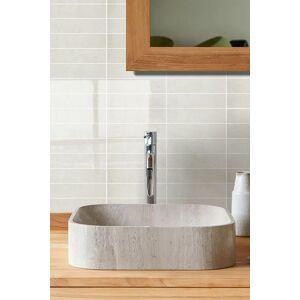 Living and Home 10Pcs 3D Rectangle Straight Pattern Self-Adhesive Wall Tile Stickers in Beige Beige Living and Home 10Pcs 3D Rectangle Straight Pattern Self-Adhesive Wall Tile Stickers in Beige Beige