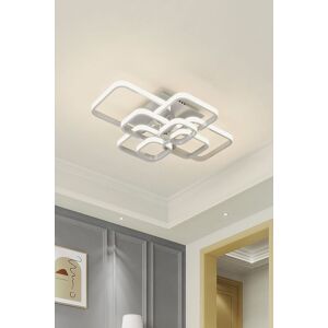 The hot sale Contemporary LED Energy-efficient Light-adjusted Semi Flush Ceiling Light in White White The hot sale Contemporary LED Energy-efficient Light-adjusted Semi Flush Ceiling Light in White White