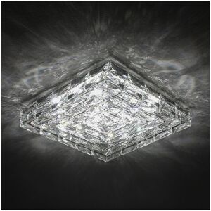 The hot sale Clear Crystal Ceiling Light with Cool White LED Illumination in Silver Silver The hot sale Clear Crystal Ceiling Light with Cool White LED Illumination in Silver Silver