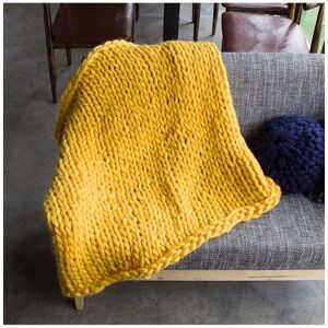 The hot sale 60x60cm Chunky Cable Knit Pouf Sofa Throw for Reading Nook & Pet Nest in Yellow Size: 60x60 cm Yellow 60x60 cm The hot sale 60x60cm Chunky Cable Knit Pouf Sofa Throw for Reading Nook & Pet Nest in Yellow Size: 60x60 cm Yellow 60x60 cm